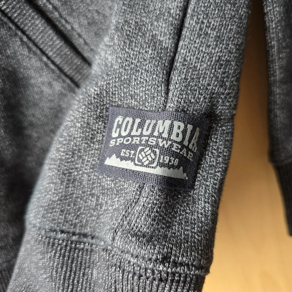 Columbia Sportswear 1/4 Zip Pullover Sweater Charcoal Grey Mens Large - Picture 4 of 12